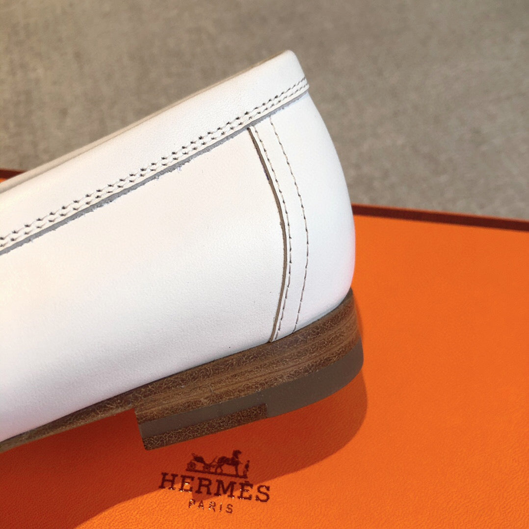 Royal Loafer White Mix Beige Perlino Mix Beige Goatskin With Fringe Detail And Signature Paris Buckle