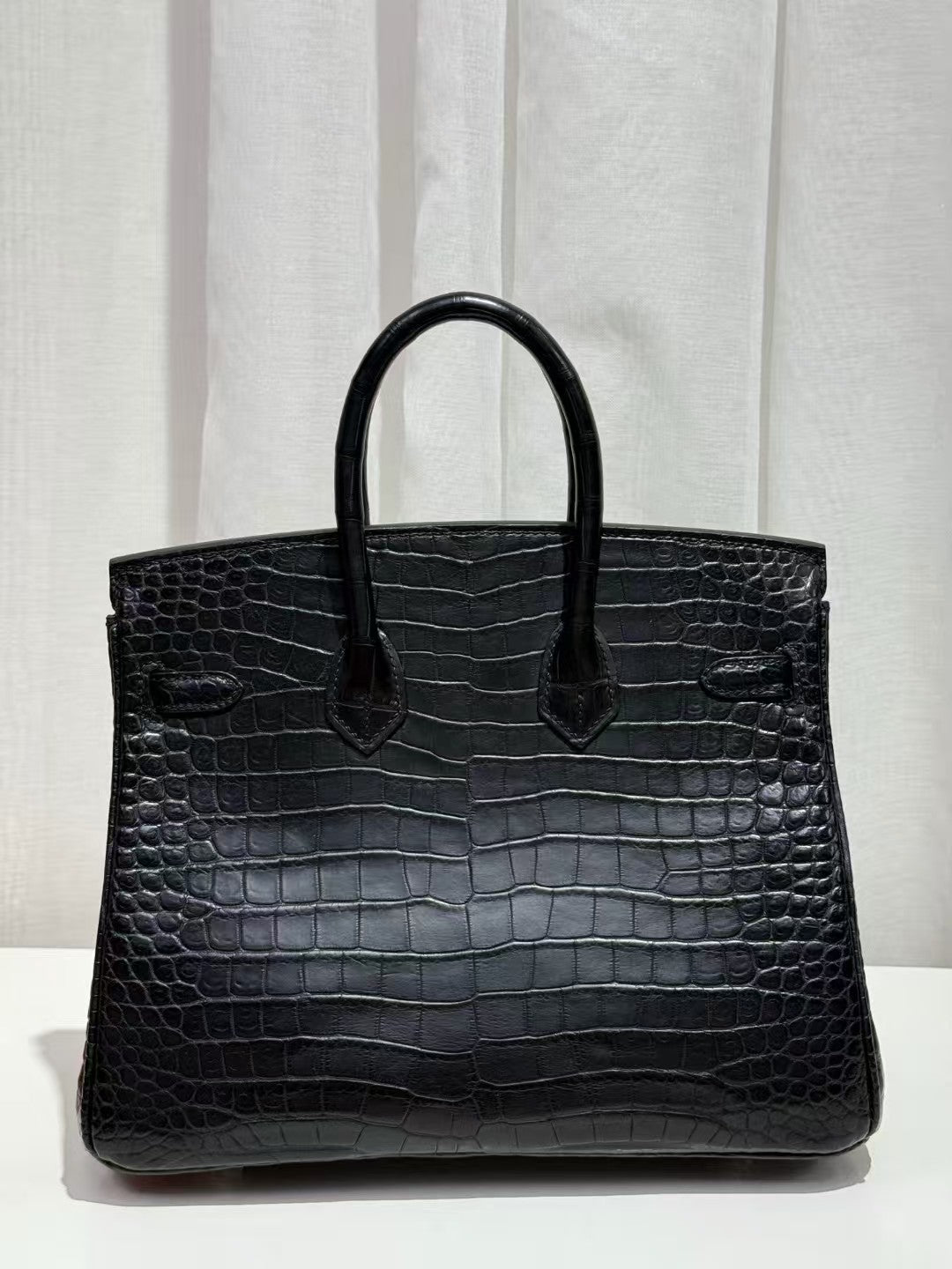 HM Birkin 35cm Black Crocodile Silver Hardware (Needs 30 days to prepare goods)