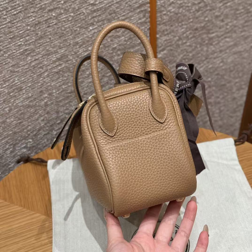HM Mini Lindy 19cm Camel Leather