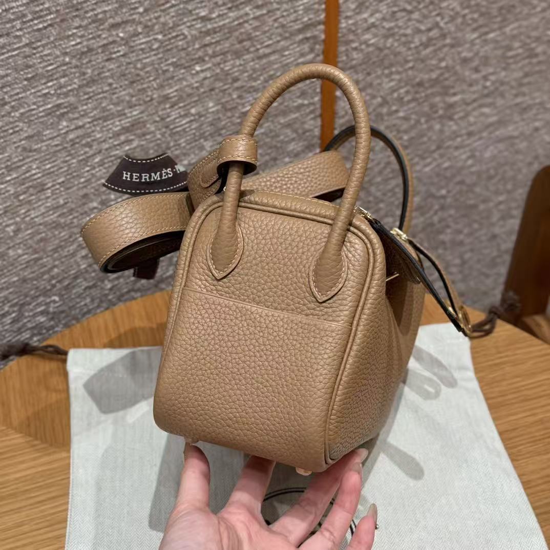 HM Mini Lindy 19cm Camel Leather