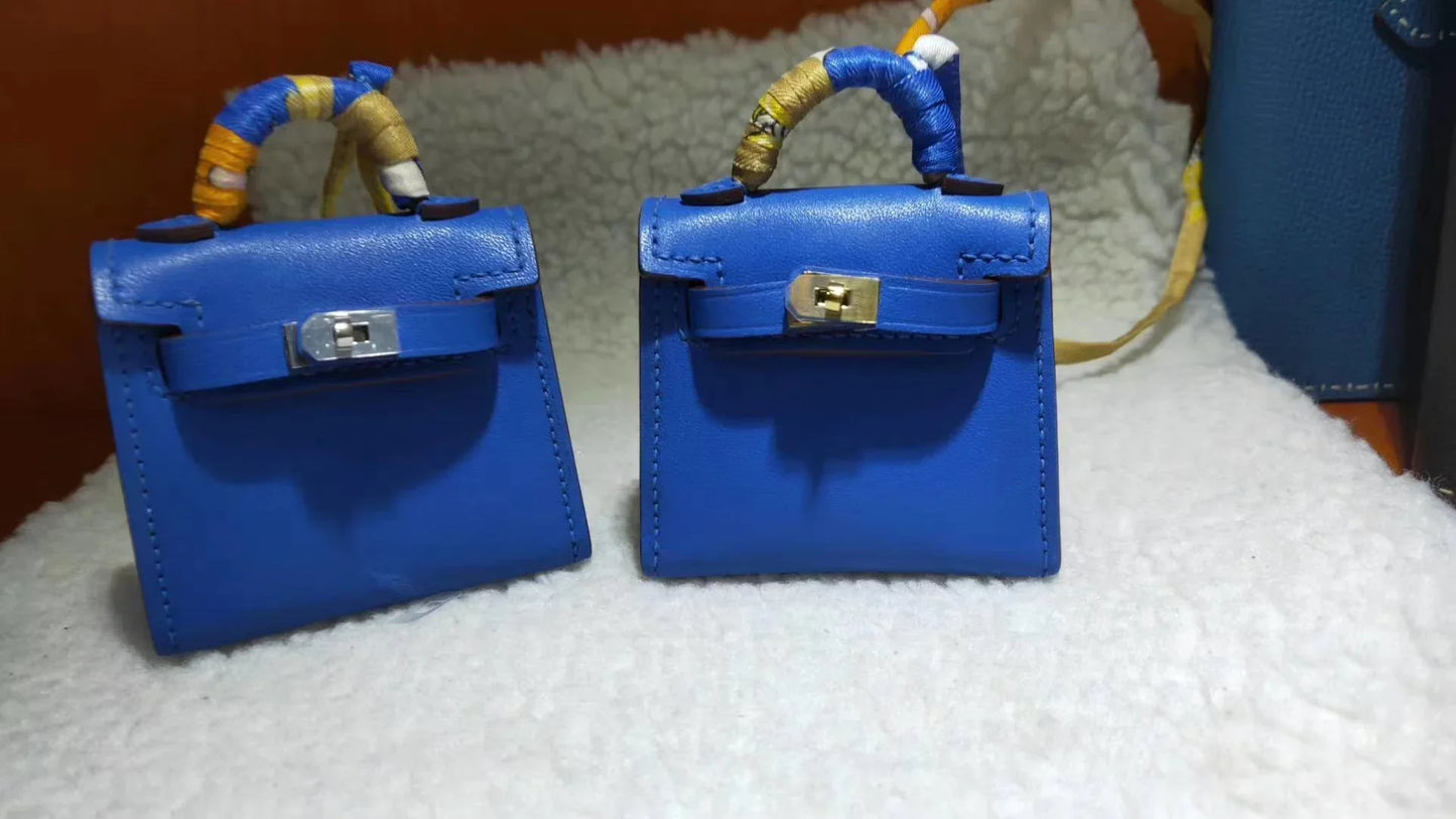HM Kelly Twilly Handbag Charm Multicolor Cowhide Leather
