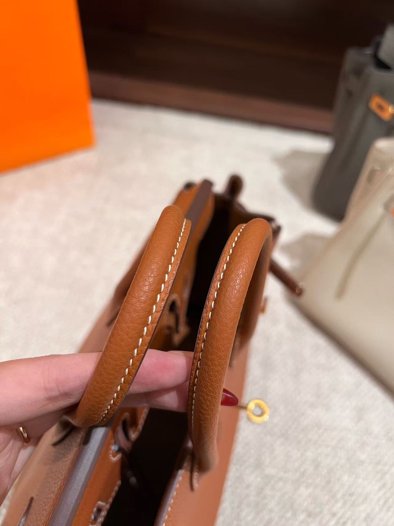 HM Birkin 25cm Gold Togo Leather Gold Hardware