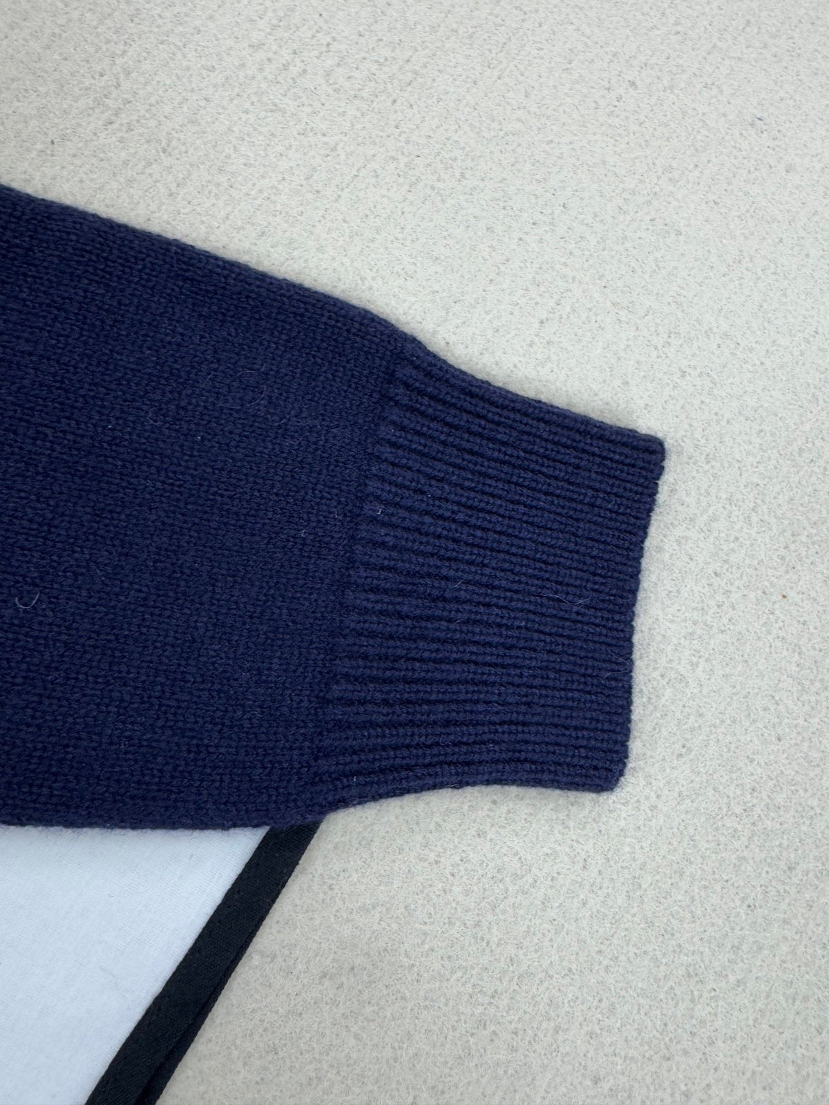 GG Fine Knit Wool Sweater With Web