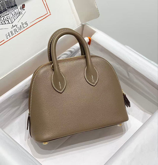 HM Bolide Mini  18cm Etoupe Togo Leather Gold Hardware
