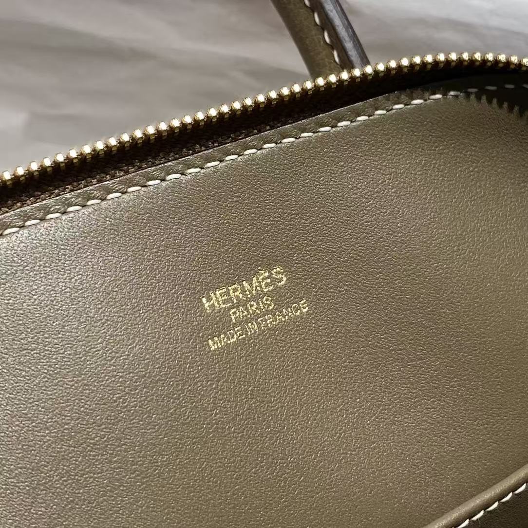HM Bolide Mini  18cm Etoupe Togo Leather Gold Hardware