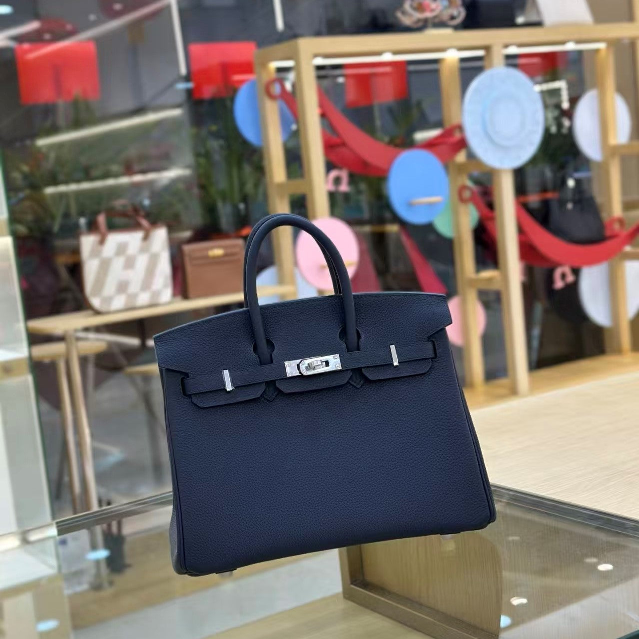 HM Birkin 25cm Bleu Nuit Togo Leather SHW