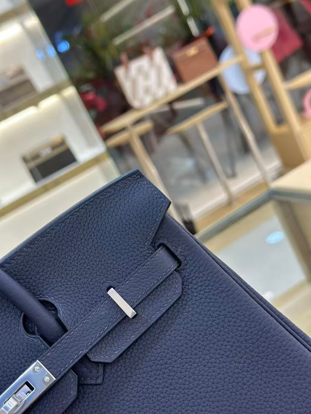 HM Birkin 25cm Bleu Nuit Togo Leather SHW