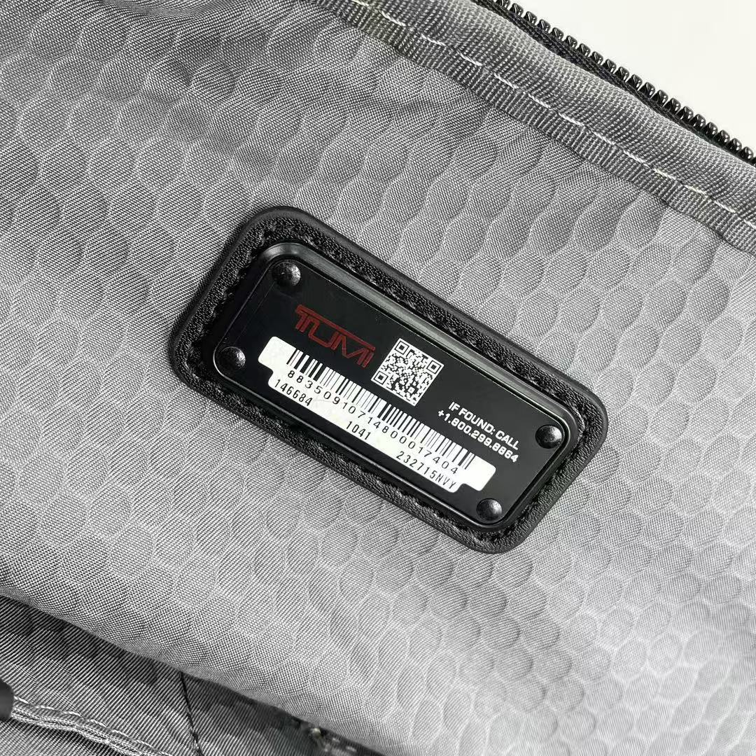 TUMI Alpha Bravo Navigation Backpack Dark Blue Canvas Mesh