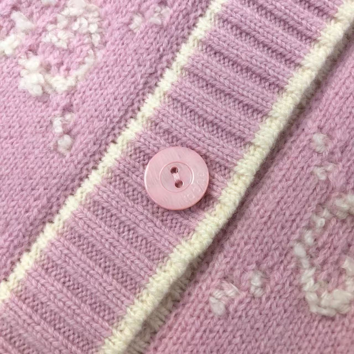 GG 26s Bouclé Jacquard Light Pink Wool
