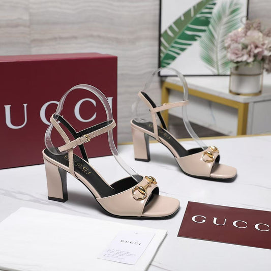Gucci Signora Sandal 85mm Nude Sheepskin