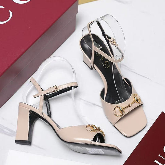 Gucci Signora Sandal 85mm Nude Sheepskin