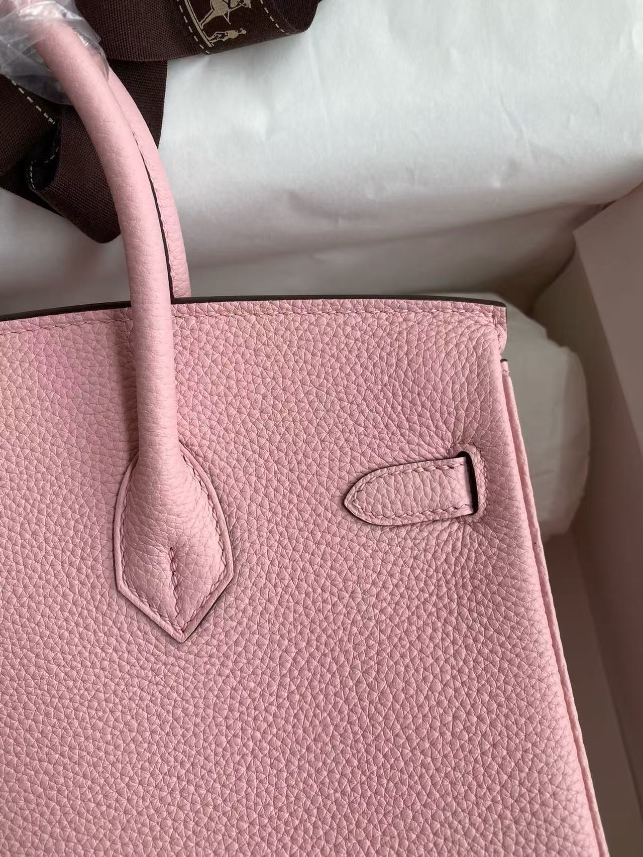 HM Birkin 25cm Pink Togo Leather Gold Hardware