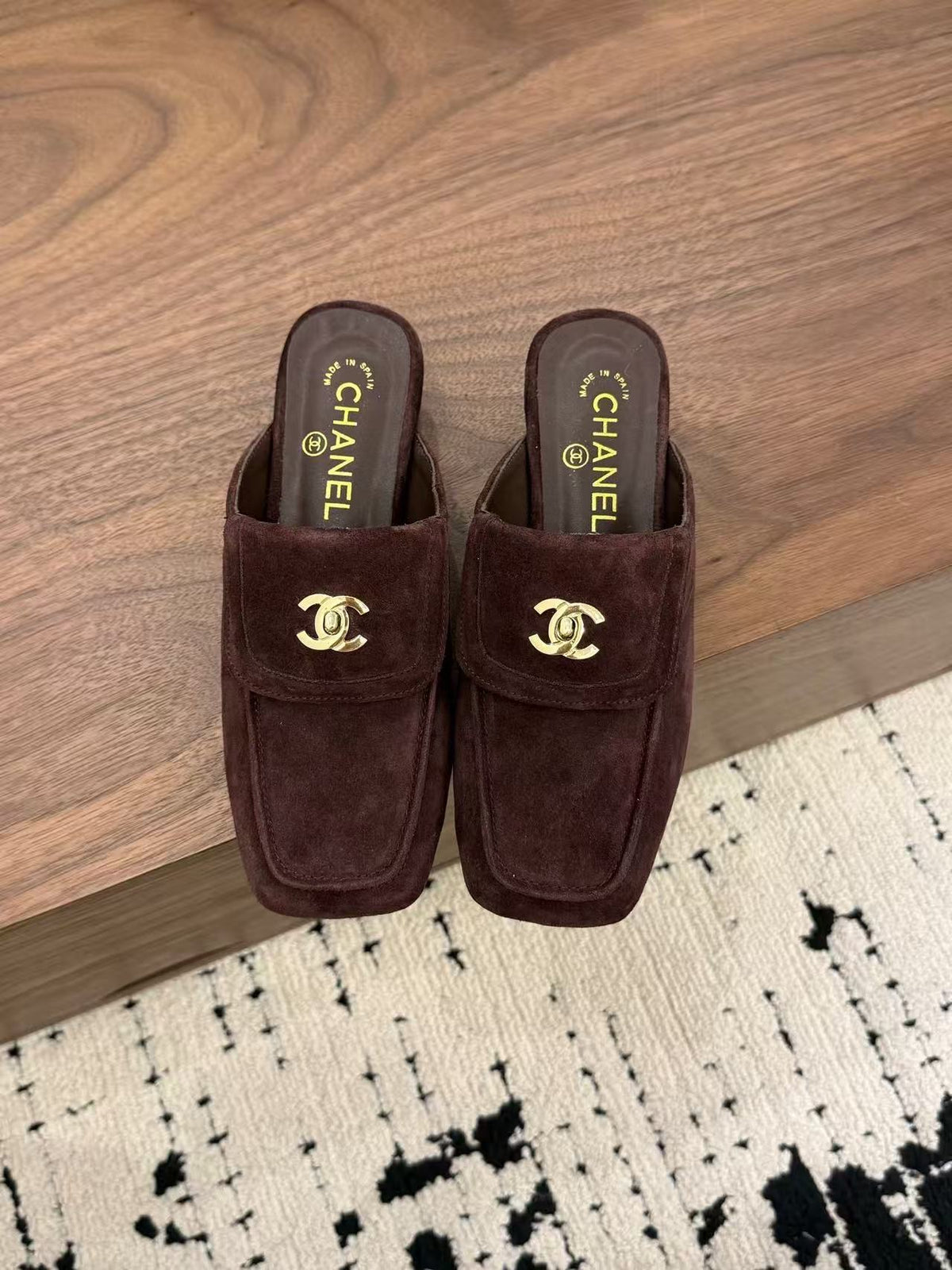 CC  Loafer Mules Coffee Suede