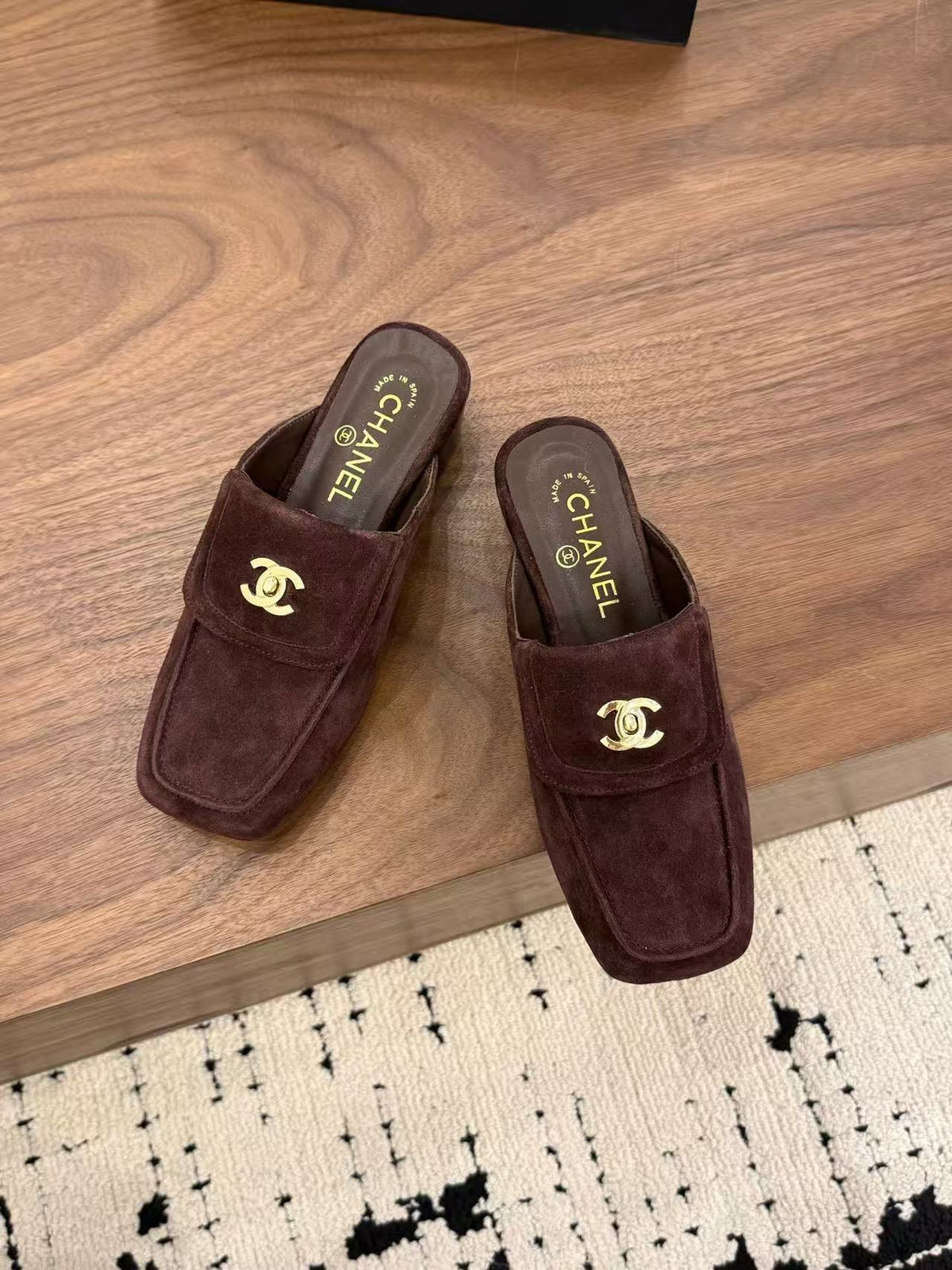 CC  Loafer Mules Coffee Suede