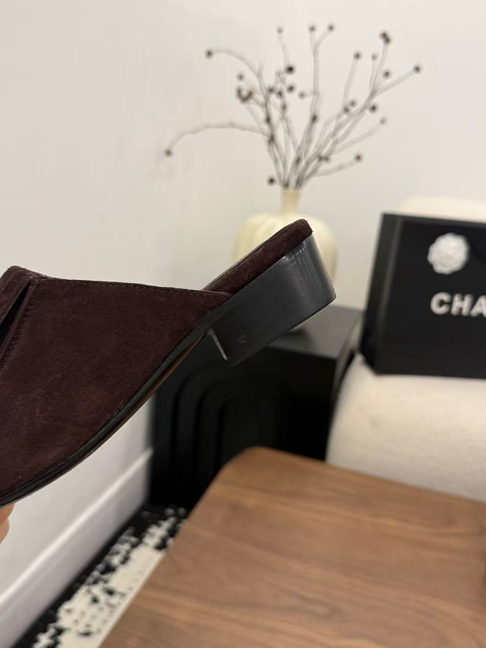 CC  Loafer Mules Coffee Suede