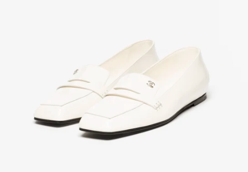 CC Fall Winter 2026 Loafers White Shiny Calfskin