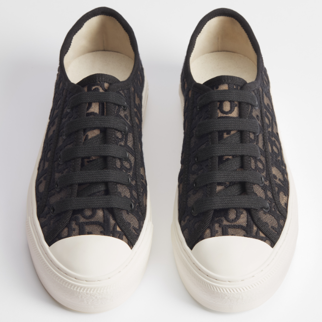 Dior 2026 Oblique Embroidered Black Mesh Leather