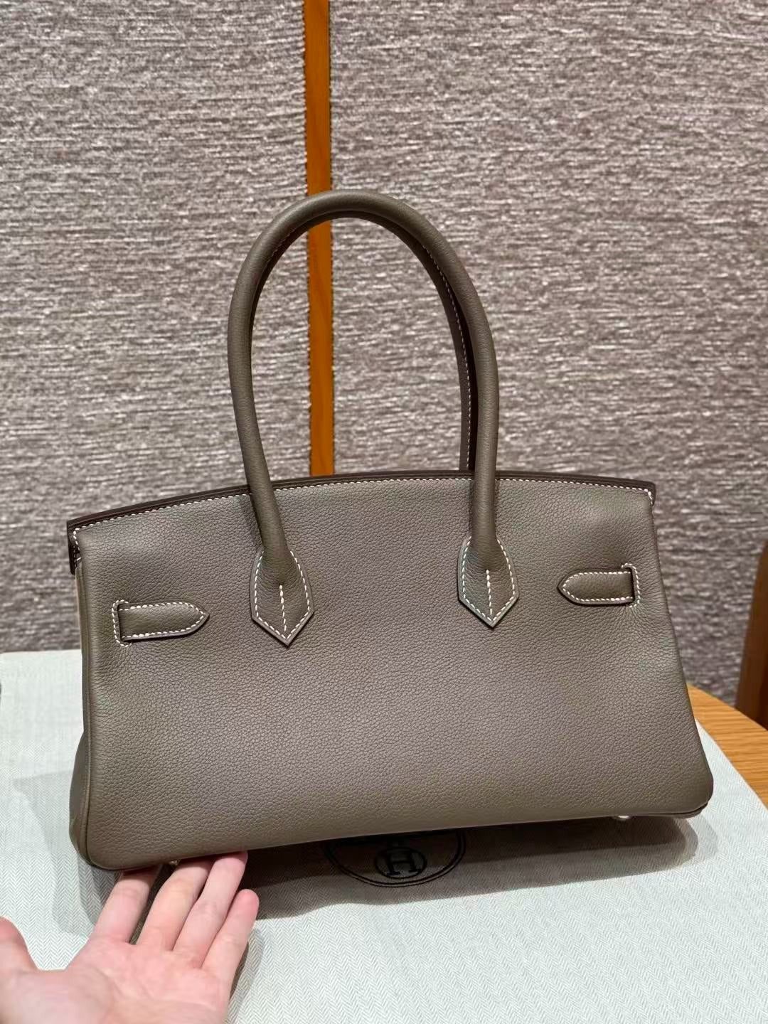 HM Birkin 29cm Etoupe Taurillon Leather