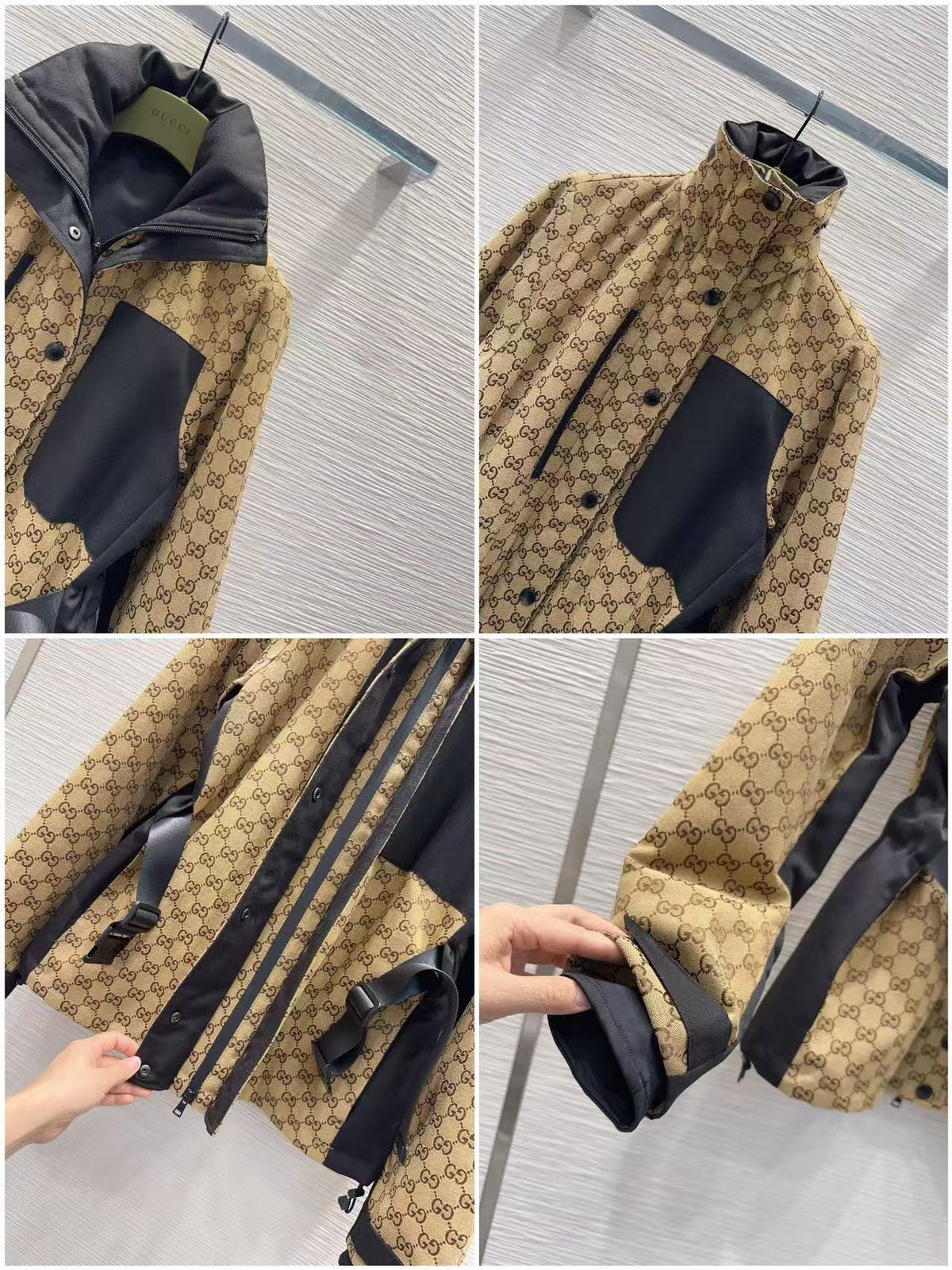 GG Jacquard Jacket Technical Fabric