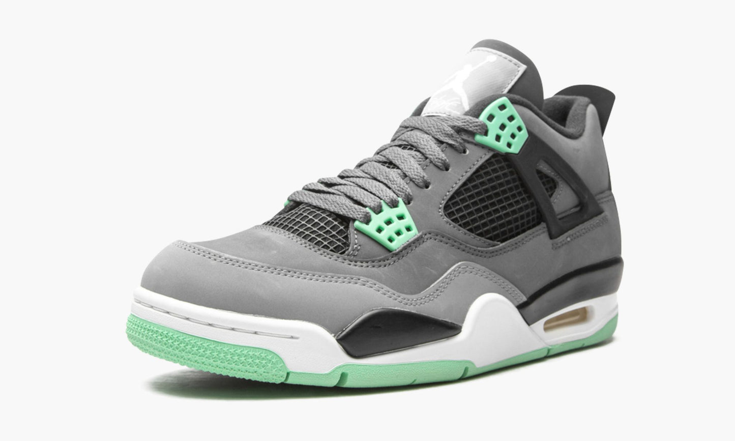 Air Jordan 4 Retro Green Glow Sneakers - Collaboration Release