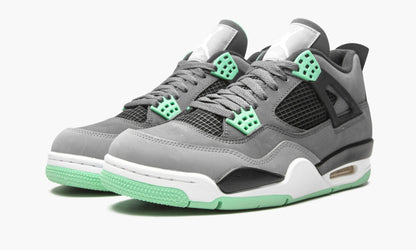 Air Jordan 4 Retro Green Glow Sneakers - Collaboration Release