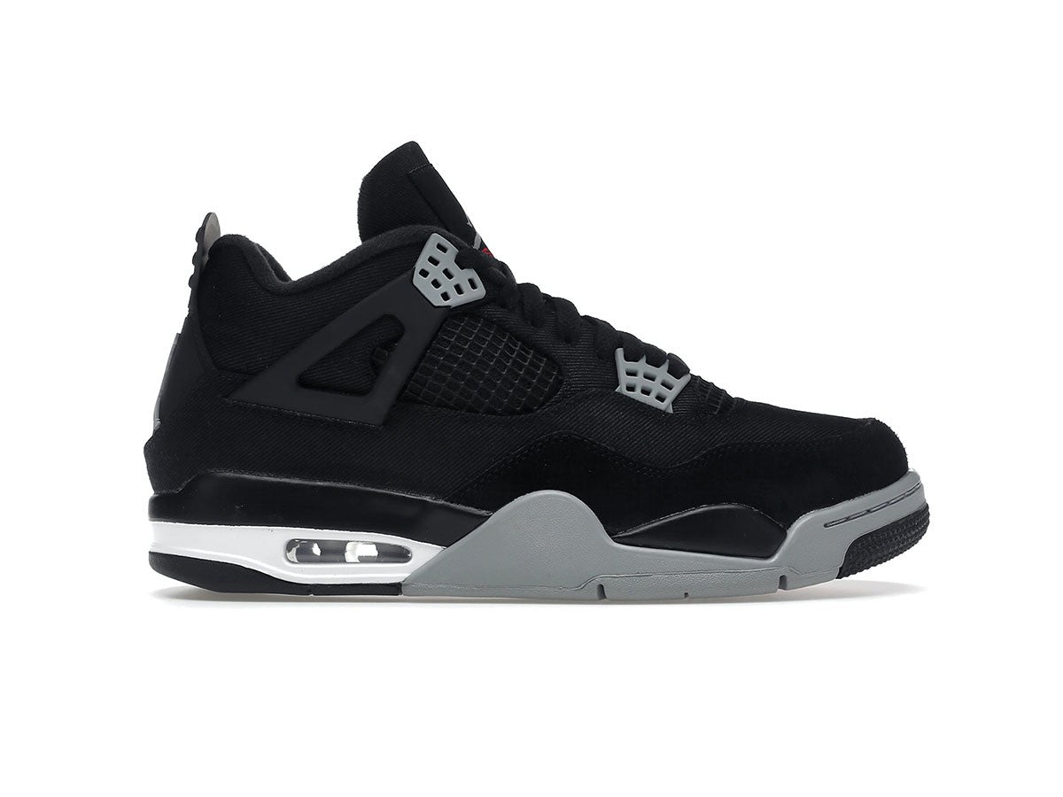 Air Jordan 4 Retro SE Black Canvas Sneakers - Heritage Edition