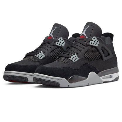 Air Jordan 4 Retro SE Black Canvas Sneakers - Heritage Edition