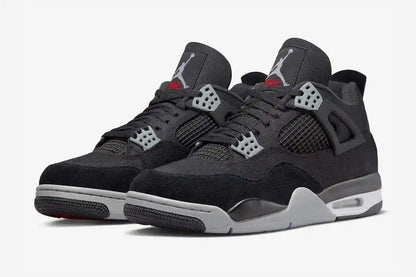 Air Jordan 4 Retro SE Black Canvas Sneakers - Heritage Edition