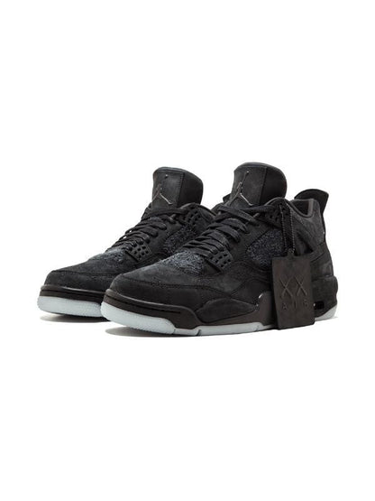 Air Jordan 4 x KAWRS Black Sneakers - Prime Pick | Silhouette King