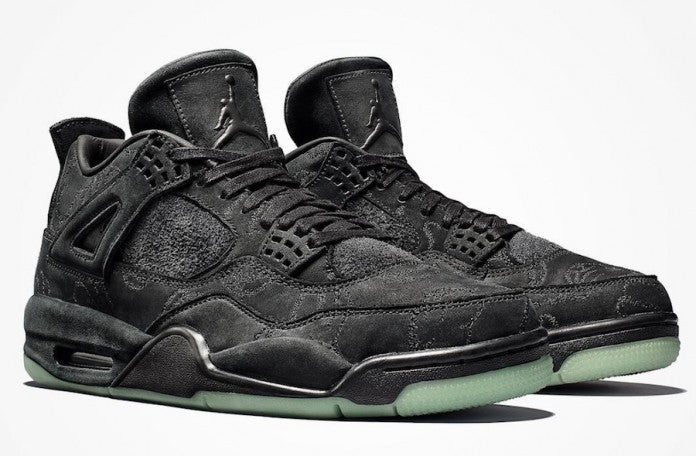 Air Jordan 4 x KAWRS Black Sneakers - Prime Pick | Silhouette King