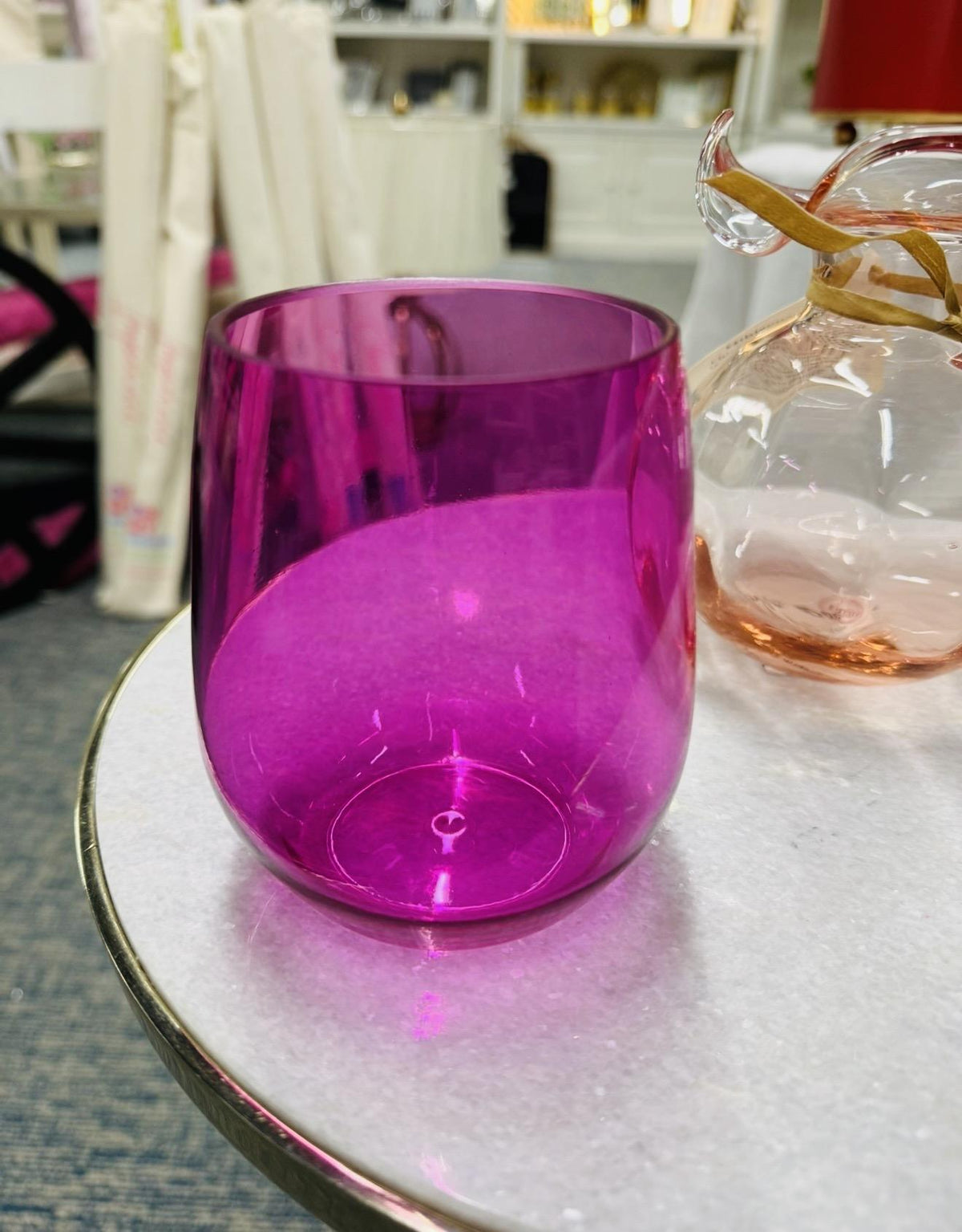 Acrylic Wine Glasses stemless
