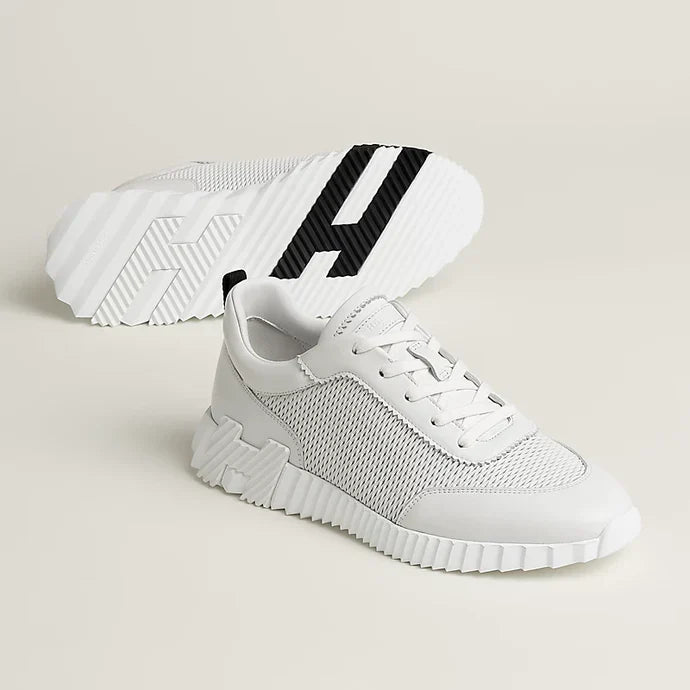 HM Bouncing Sneaker White Black Rubber Lambskin