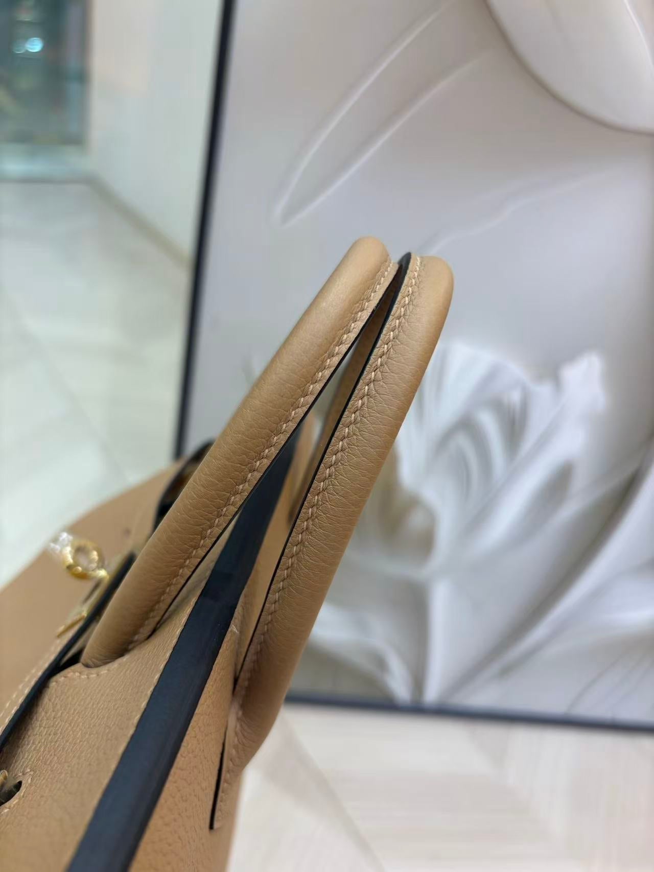 HM Birkin Bag 30cm Beige Togo Leather GHW