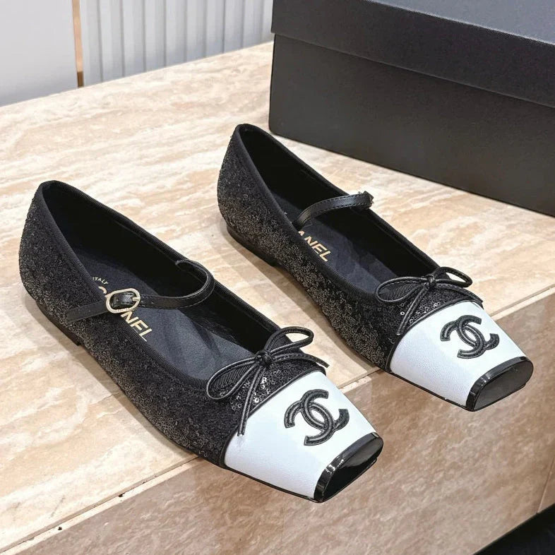 Channel 2026 Glitter Ballet Flat 10mm Calfskin 899070