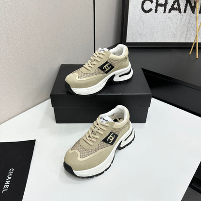 Chanel 2026 Chunky Sneaker 5mm Mesh Suede Calfskin 894908