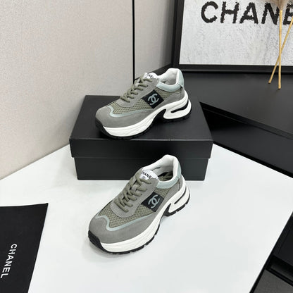 Chanel 2026 Chunky Sneaker 5mm Mesh Suede Calfskin 894908