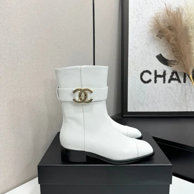 Chanel 2026 Metiers D'art Ankle Boots 45mm Suede Cowhide 986193
