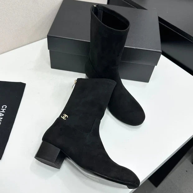 Chanel 2026 Short Boots 35mm Suede Leather 985644