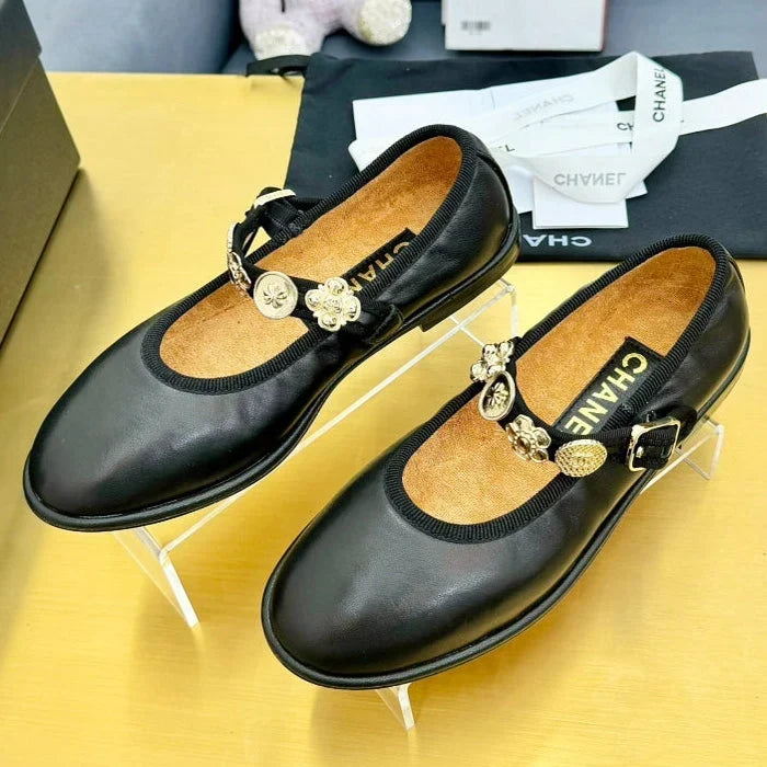 Chanel 2026 26A Métiers D'Art Ballet Flat Lambskin Fabric 983132