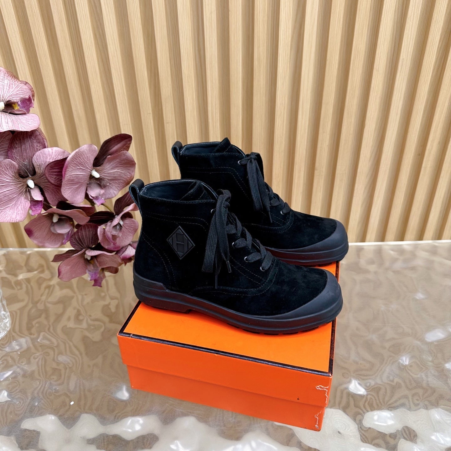 HM Kooler Ankle Boot Black Suede  498195
