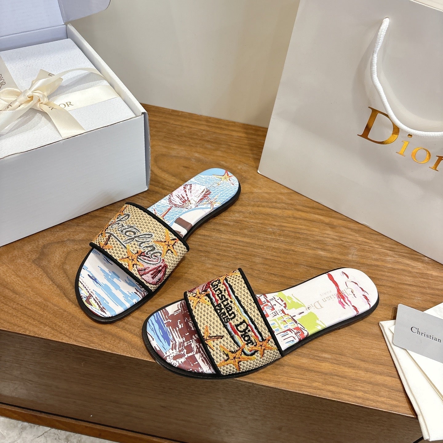 CD 26s Souveni Sandals Canvas Cowhide 685410
