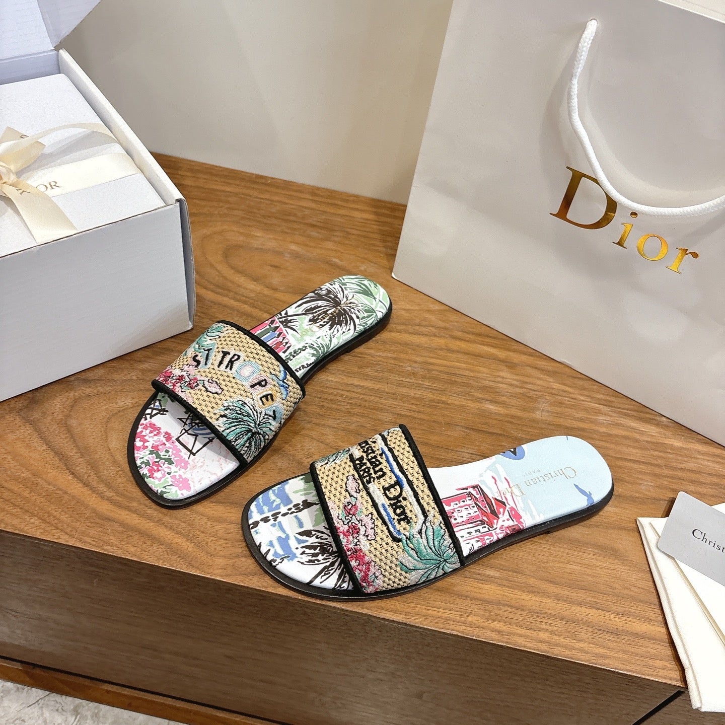 CD 26s Souveni Sandals Canvas Cowhide 685410