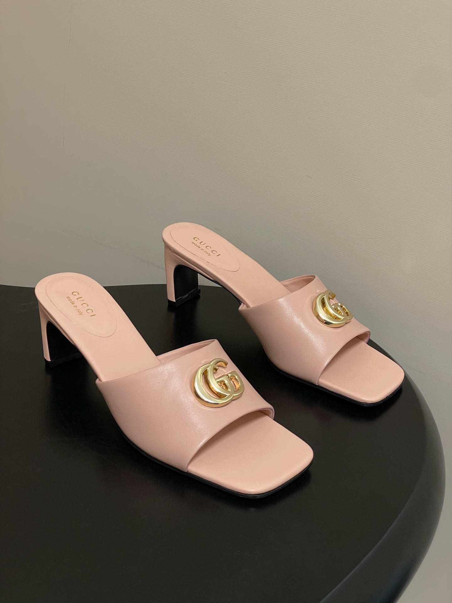 GG 26ss High Heel Slippers 55 Lambskin