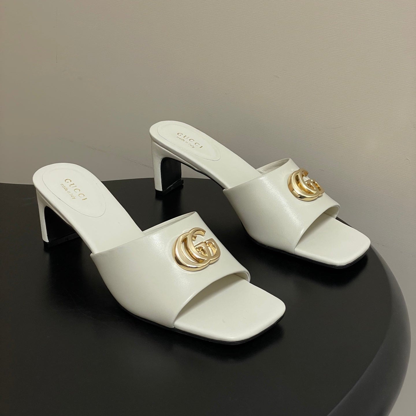 GG 26ss High Heel Slippers 55 Lambskin