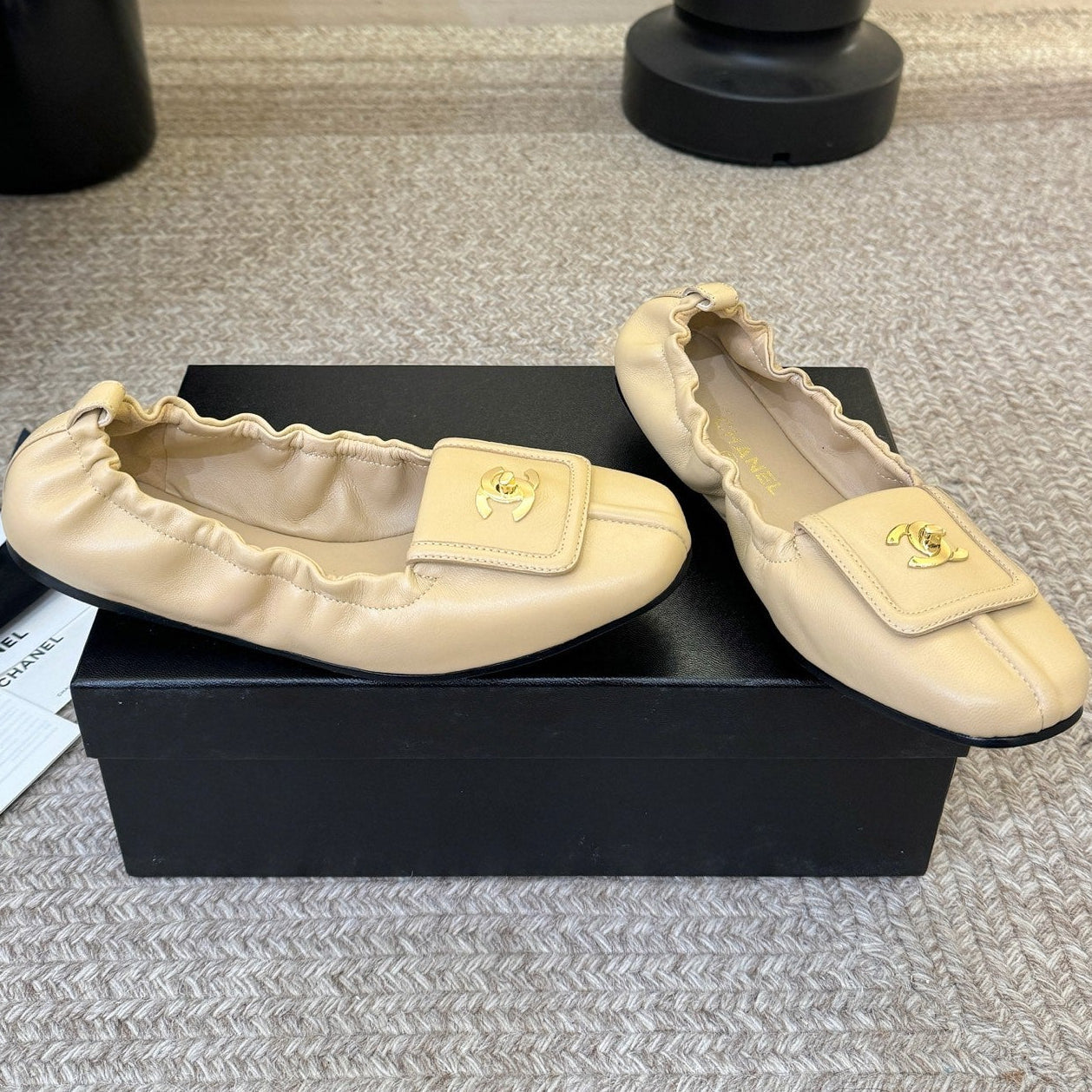 Chanel 2026 Ballet Flats Sheepskin 835635
