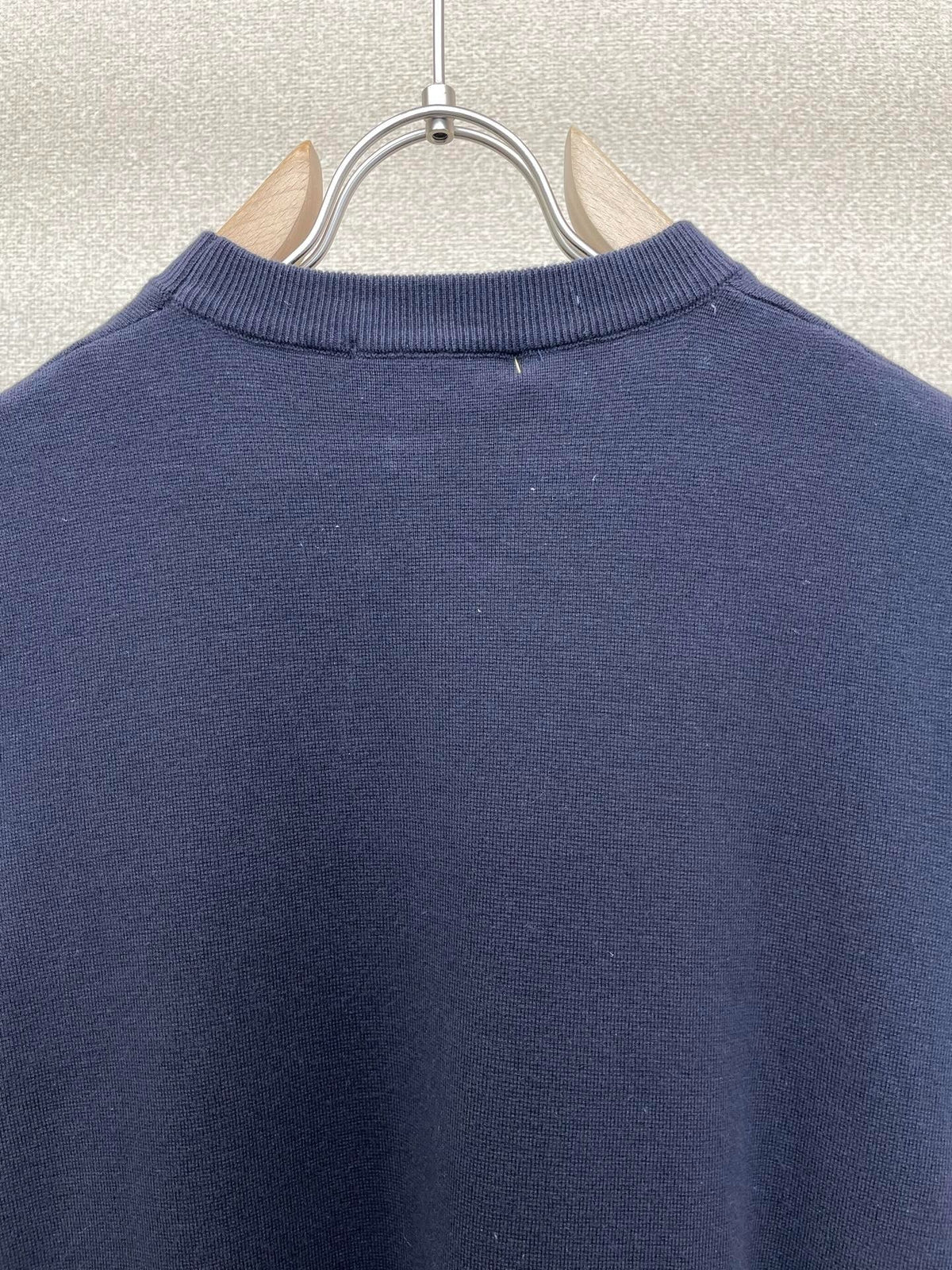 GC 2026 Men's Shirt Navy Blue Embroidered Silk Cotton 698847