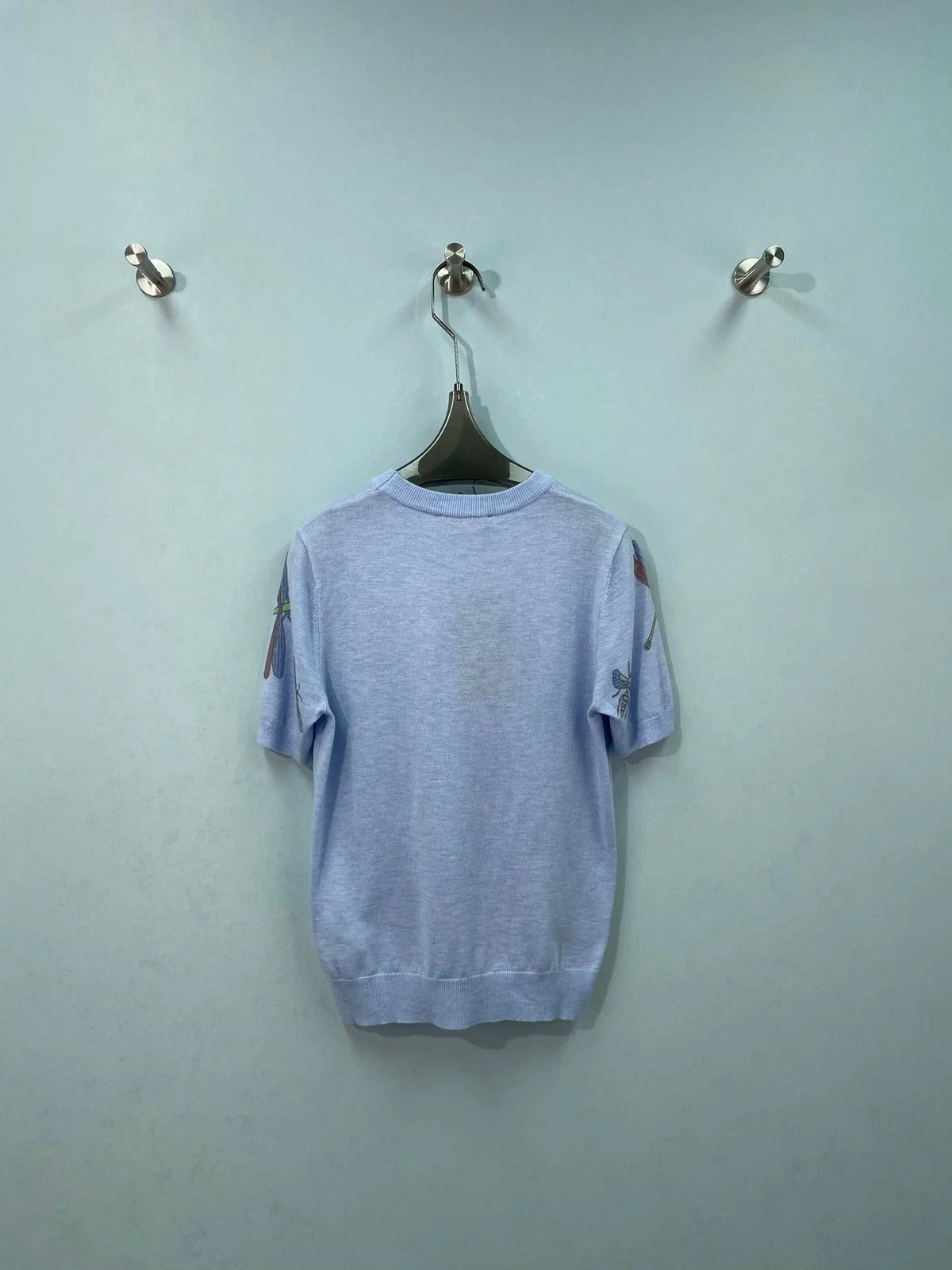 Gucci Short-sleeve Top Blue in Wool 324536