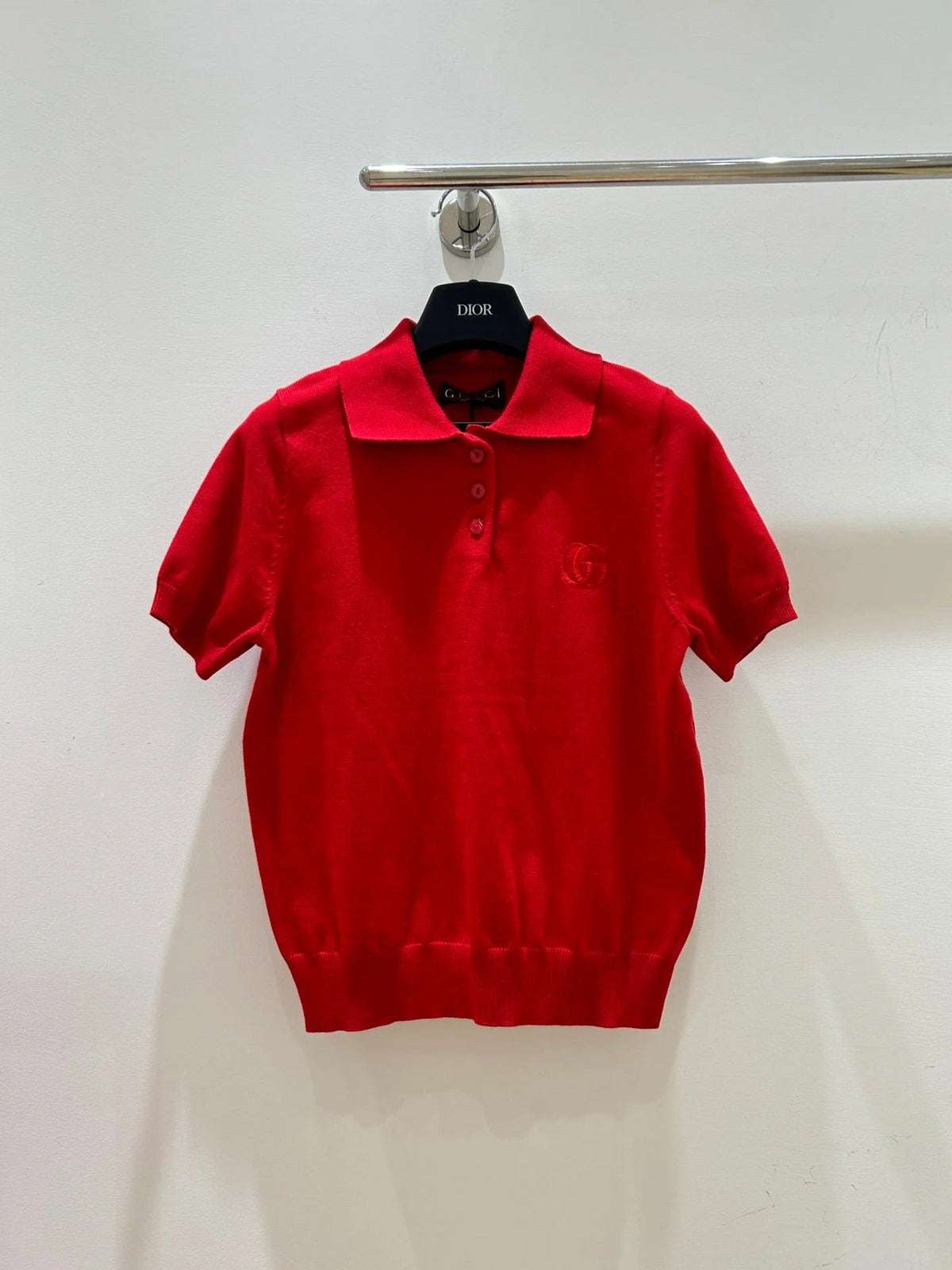 Gucci Collared Short-sleeved T-shirt in Cotton 323198
