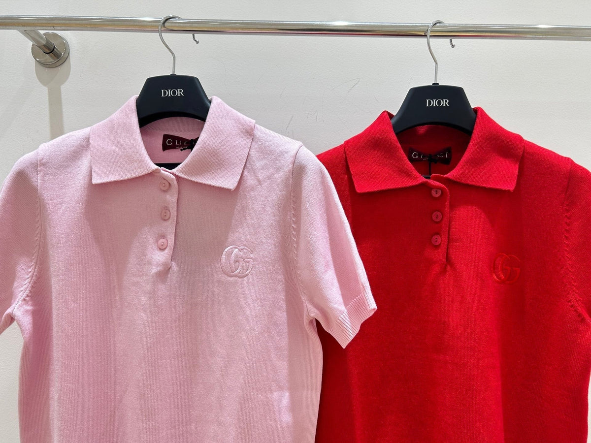 Gucci Collared Short-sleeved T-shirt in Cotton 323198