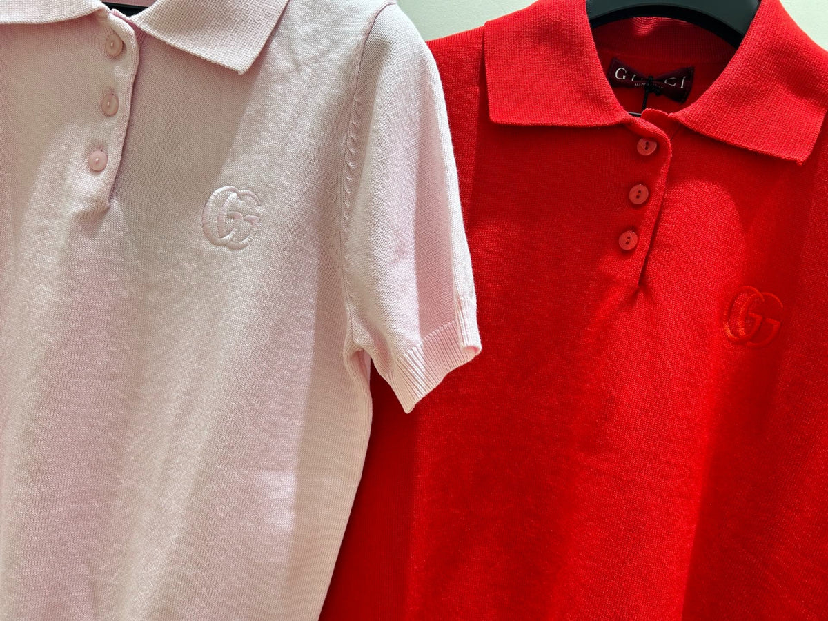 Gucci Collared Short-sleeved T-shirt in Cotton 323198